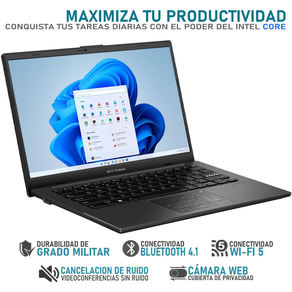 Foto 4 pulgar | Laptop Asus Vivobook Go 14 Intel Core I3 8gb Ram 128gb Ssd 14'' Windows 11 Home Teclado En Ingles