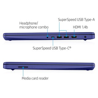Foto 5 | Laptop Hp 14'' Hd 64gb Emmc / 4gb Ram Intel Celeron N4020 Color Azul Indigo