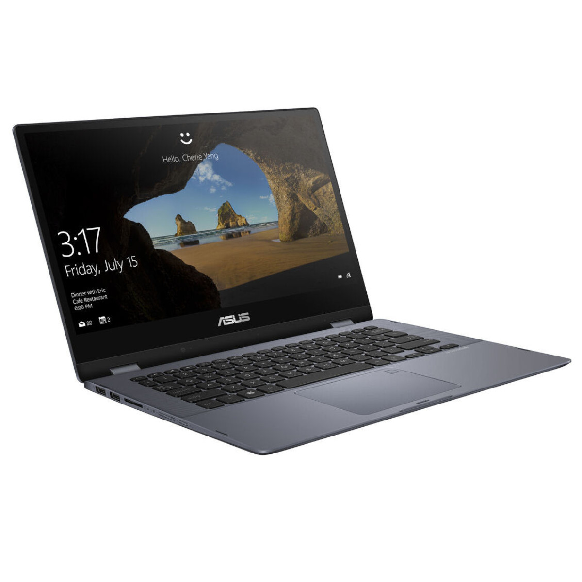 Foto 2 pulgar | Laptop 2 En 1 Asus Vivobook Flip 14'' 128gb Ssd / 4gb Ram Intel Core I3-10110u Color Gris