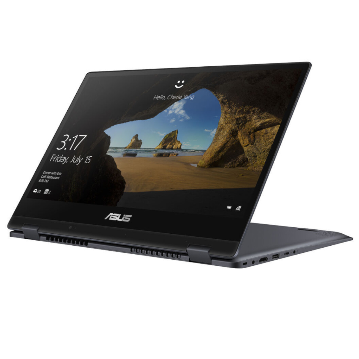 Foto 4 pulgar | Laptop 2 En 1 Asus Vivobook Flip 14'' 128gb Ssd / 4gb Ram Intel Core I3-10110u Color Gris