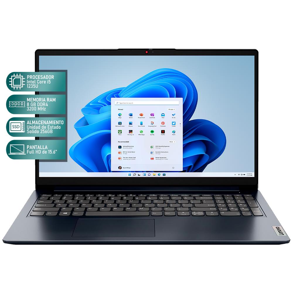 Foto 2 | Laptop Lenovo Ideapad 1 15iau7 Intel Core I5 1235u 8gb Ram 256gb Ssd 15.6'' Windows 11 Home Modo S Teclado En Ingles