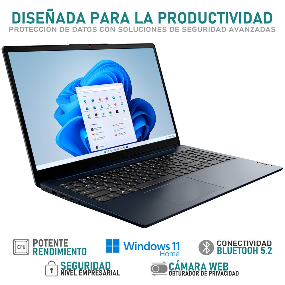 Foto 3 | Laptop Lenovo Ideapad 1 15iau7 Intel Core I5 1235u 8gb Ram 256gb Ssd 15.6'' Windows 11 Home Modo S Teclado En Ingles