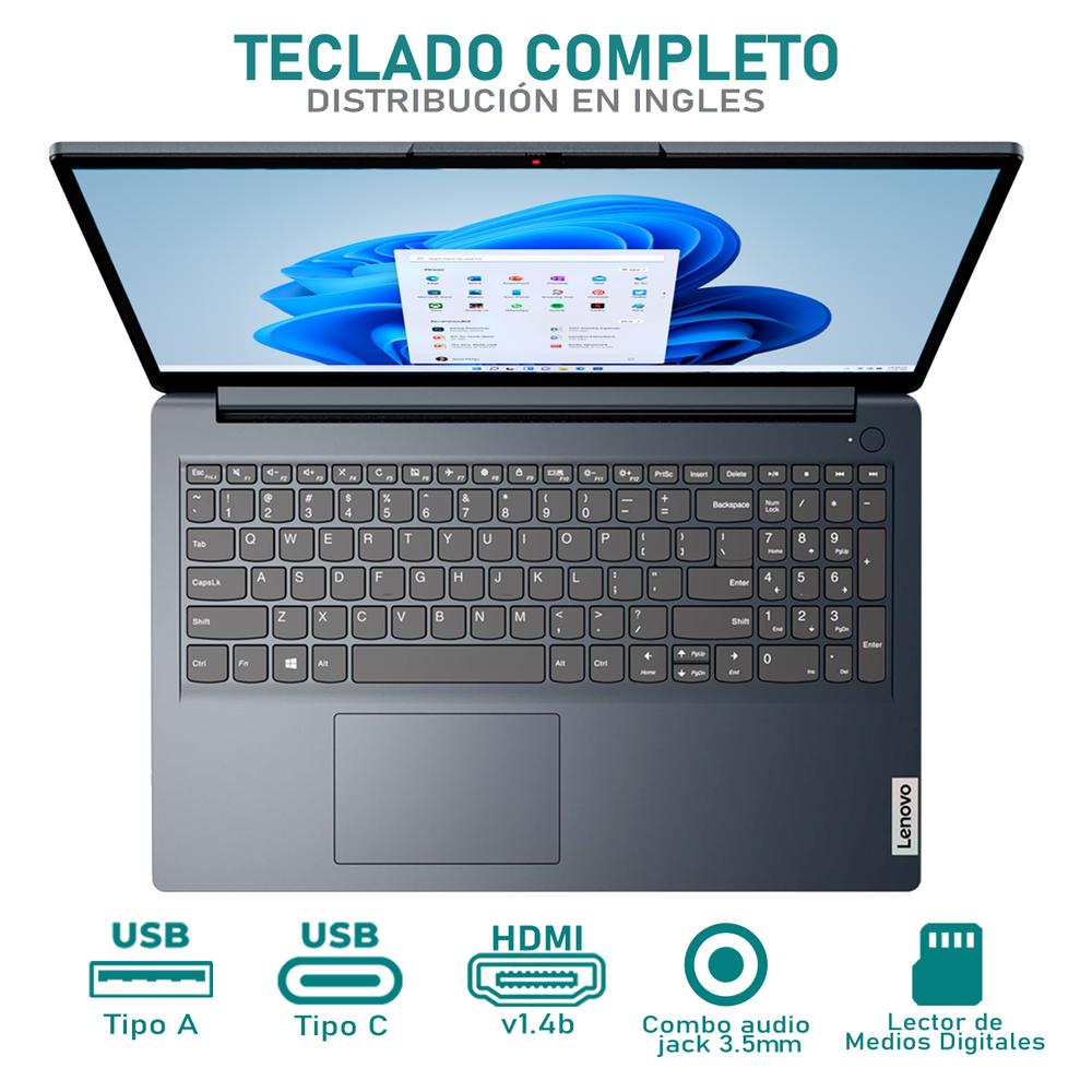 Foto 5 pulgar | Laptop Lenovo Ideapad 1 15iau7 Intel Core I5 1235u 8gb Ram 256gb Ssd 15.6'' Windows 11 Home Modo S Teclado En Ingles