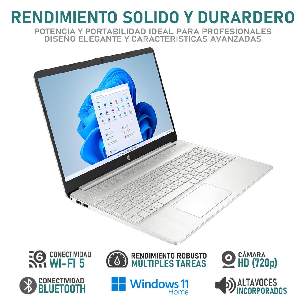 Foto 4 pulgar | Laptop Hp 15-dy5023st Intel Core I3 1215u 8gb Ram 256gb Ssd 15.6'' Windows 11 Home Teclado En Ingles