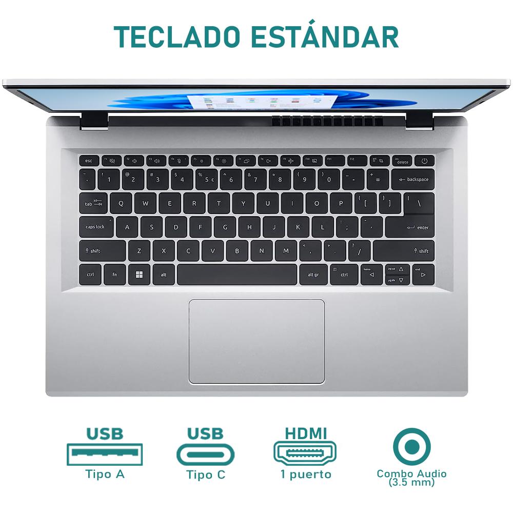 Foto 5 pulgar | Laptop Acer Aspire 3 Intel Core I3 N305 8gb Ram 128gb Ssd 14'' Windows 11 Home Modo S