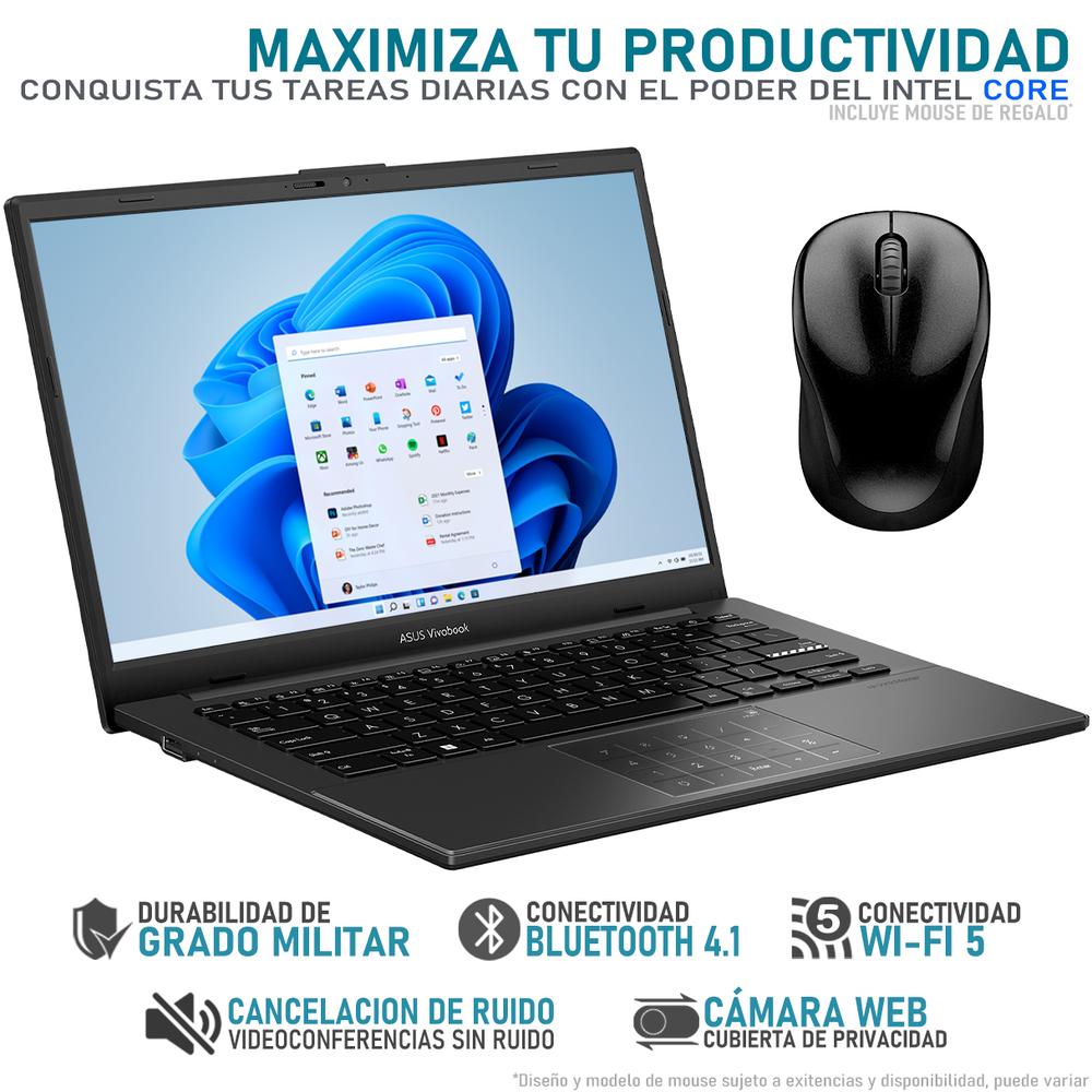 Foto 4 pulgar | Laptop Asus Vivobook Go 14 Intel Core I3 N305 8gb Ram 128gb Ssd 14'' Windows 11 Home Teclado En Ingles + Mouse Dxt