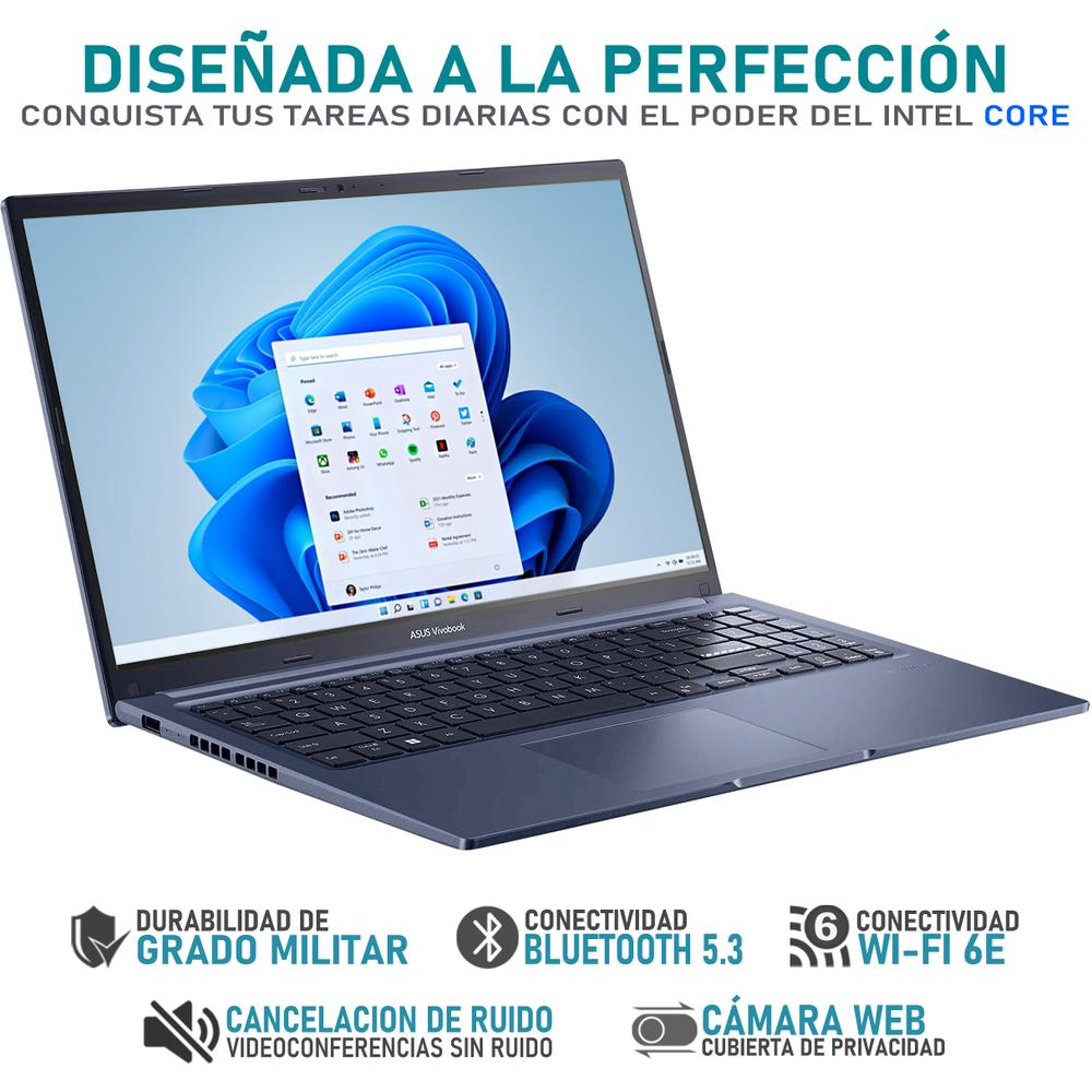 Foto 4 pulgar | Laptop Asus Vivobook F15 Intel Core I5 1235u 8gb Ram 256gb Ssd 15.6'' Windows 11 Home Teclado En Ingles