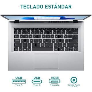 Foto 4 | Laptop Acer Aspire 3 Intel Core I3 N305 8gb Ram 128gb Ssd 14'' Windows 11 Home Modo S Teclado En Ingles + Mochila