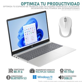 Foto 3 | Laptop Hp 15 Intel Core I5 1235u 16gb Ram 256gb Ssd 15.6'' Windows 11 Home Teclado En Ingles + Mouse Dxt