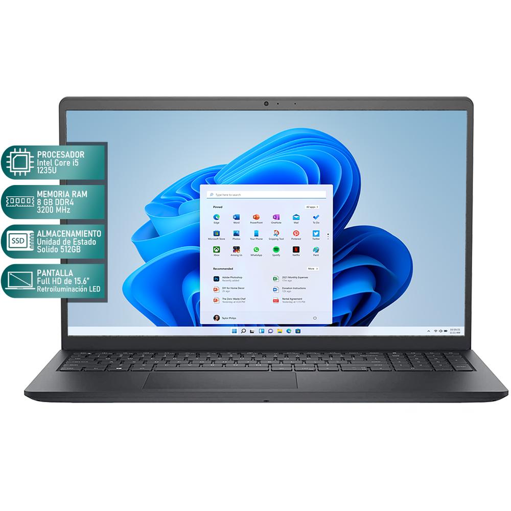 Foto 3 pulgar | Laptop Dell Inspiron 3520 Intel Core I5 1235u 8gb Ram 512gb Ssd 15.6'' Windows 11 Home Teclado en Inglés