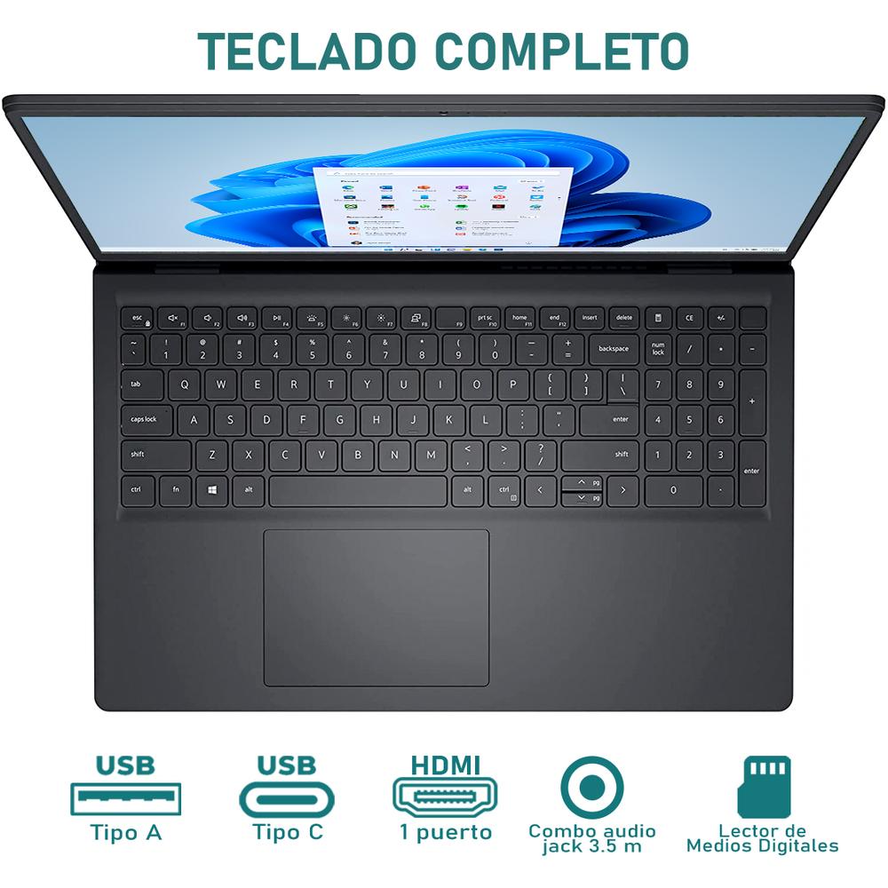 Foto 4 | Laptop Dell Inspiron 3520 Intel Core I5 1235u 8gb Ram 512gb Ssd 15.6'' Windows 11 Home Teclado en Inglés