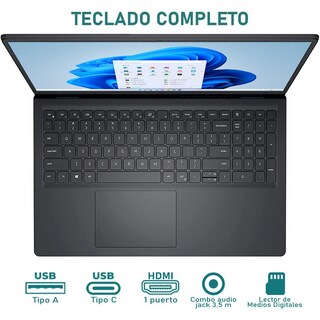 Foto 4 | Laptop Dell Inspiron 3520 Intel Core I5 1235u 8gb Ram 512gb Ssd 15.6'' Windows 11 Home Teclado en Inglés