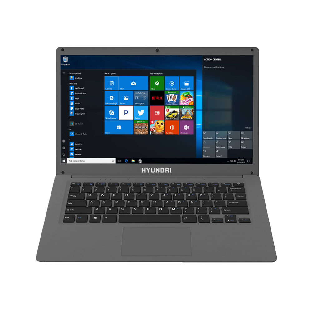 Portátil Hyundai Hybook 14.1'' Intel Celeron, 4gb Ram, 64gb Almacenamiento Expandible 2.5'' Sata Hdd, Windows 10 Hom