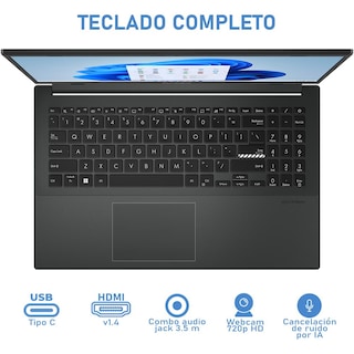 Foto 4 | Laptop Asus Vivobook Go 15 Intel Core I3 N305 8gb Ram 256gb Ssd 15.6'' Windows 11 Home Teclado En Ingles