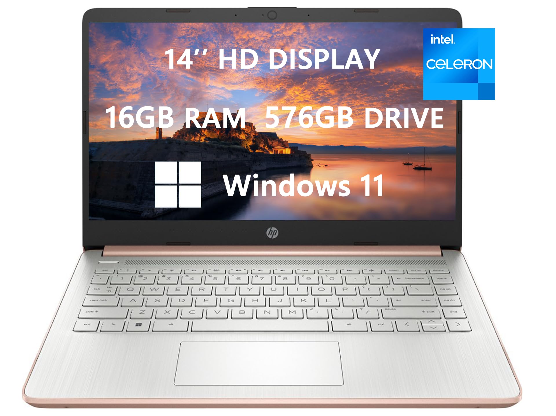 Ordenador Portátil Hp 2023 Para Estudiantes Universitarios Y Empresas De 14 Pulgadas, 16 Gb Y 576 Gb - Venta Interna