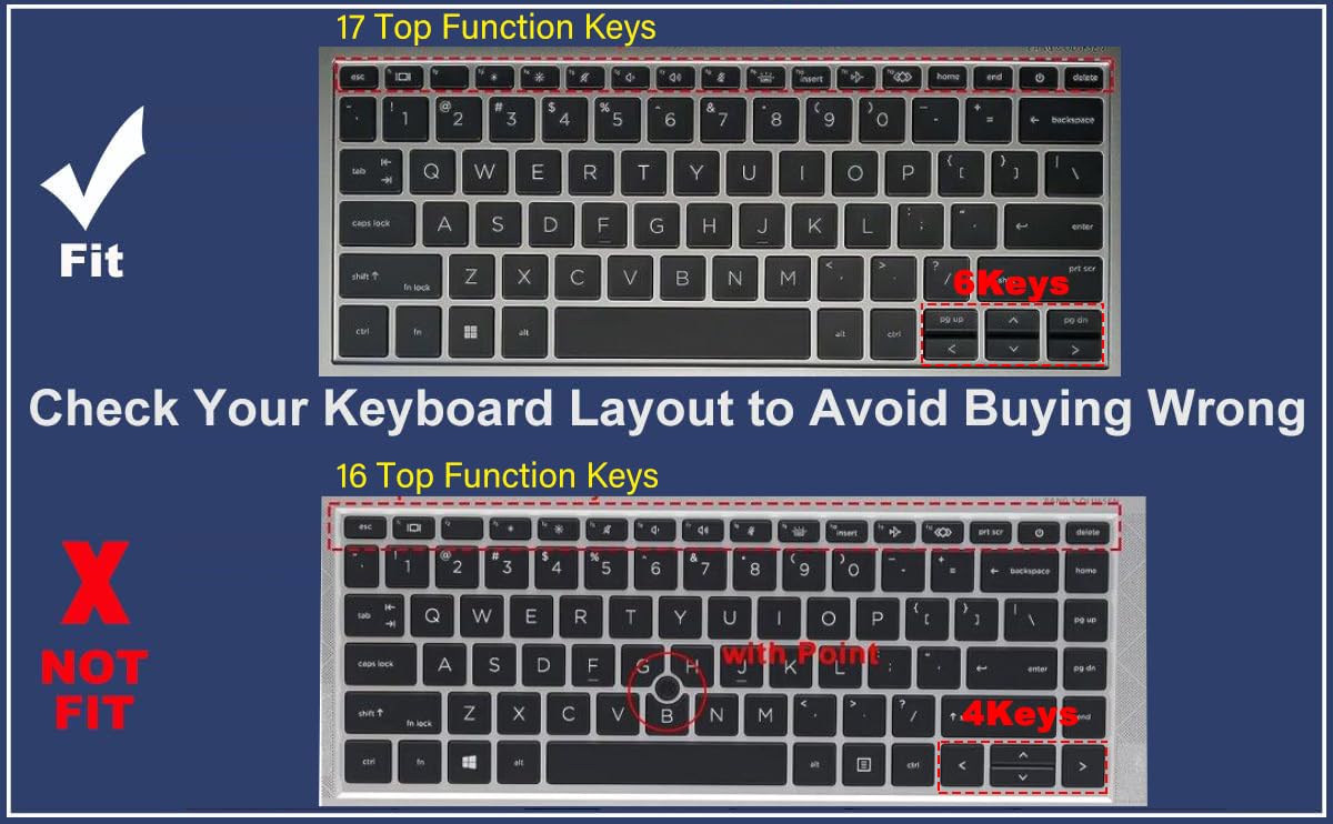 Foto 2 | Funda De Teclado Mubuy-gol Para Hp Elitebook 830 835 840 845 1040 - Venta Internacional.