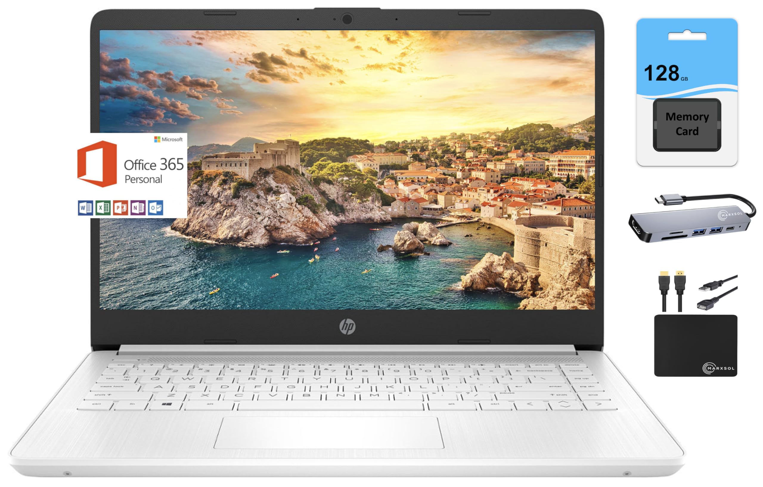 Foto 2 pulgar | Portátil Hp Más Nuevo, 14 Hd, Ligero, Delgado, 8 Gb De Ram, 192 Gb, Windows 11s - Venta Internacional.