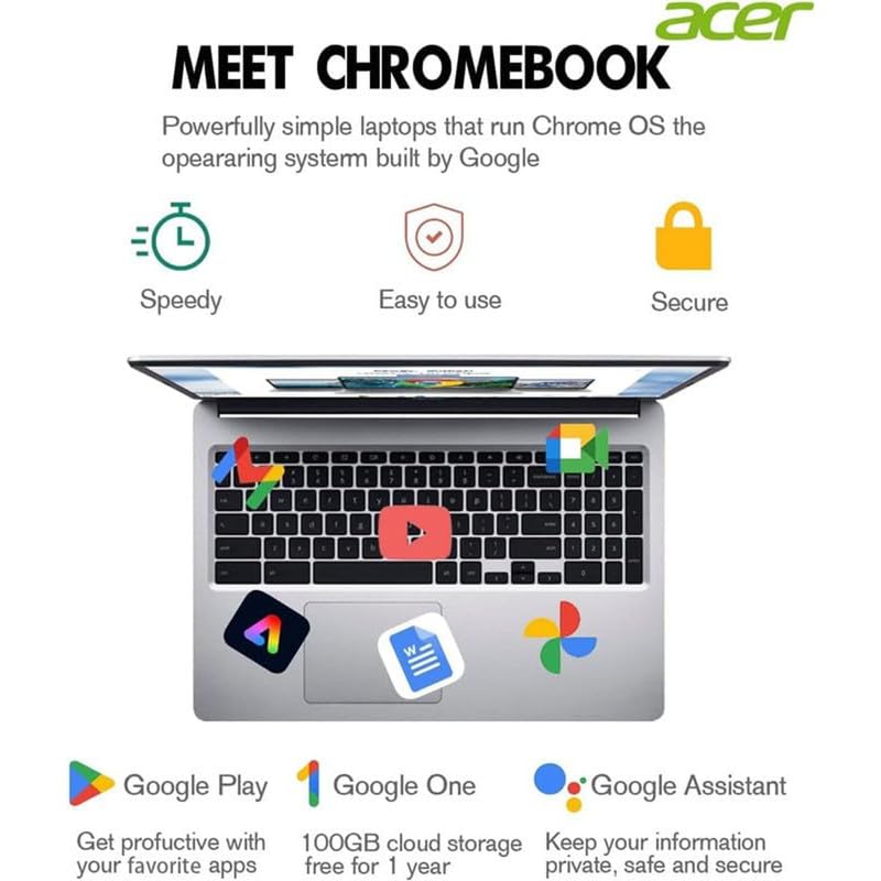 Foto 6 pulgar | Portátil Acer Chromebook 315 Para Empresas De 15.6 Pulgadas Intel Celeron - Venta Internacional.