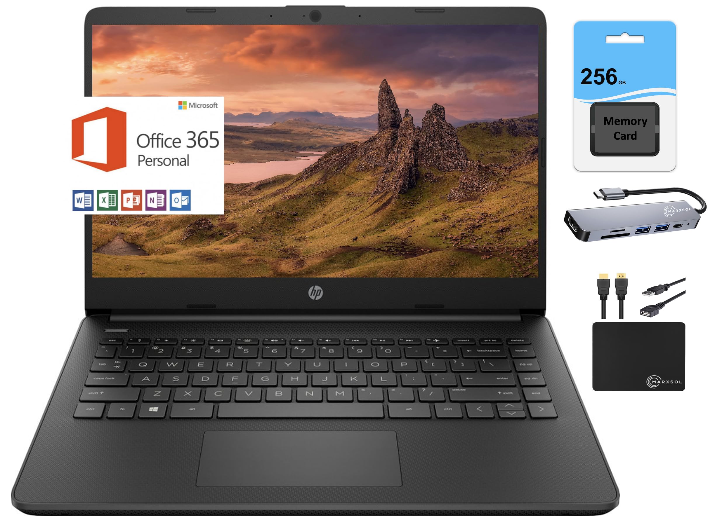 Foto 2 pulgar | Laptop Hp 14 Hd 14'' Intel N4120 16 Gb Ram 320 Gb Win11s - Venta Internacional.