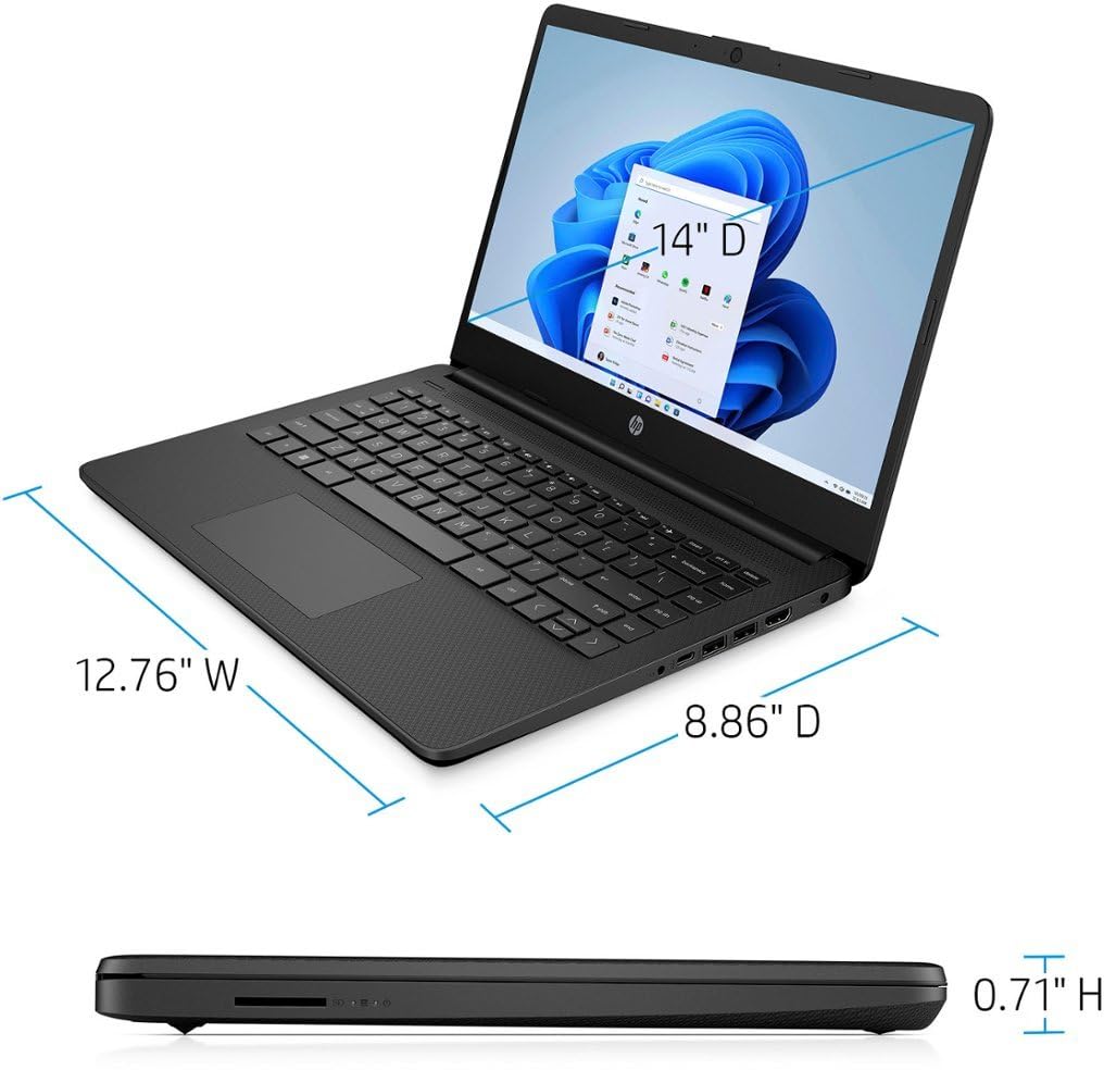 Foto 7 pulgar | Laptop Hp 14 Hd 14'' Intel N4120 16 Gb Ram 320 Gb Win11s - Venta Internacional.