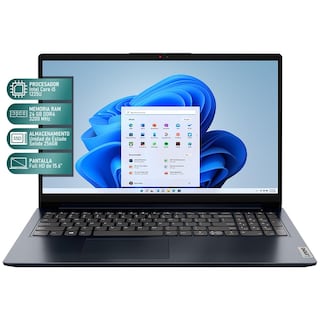 Foto 2 | Laptop Lenovo Ideapad 1 Intel Core I5 1235u 24gb Ram 256gb Ssd 15.6'' Windows 11 Home Teclado En Ingles + Mouse Dxt