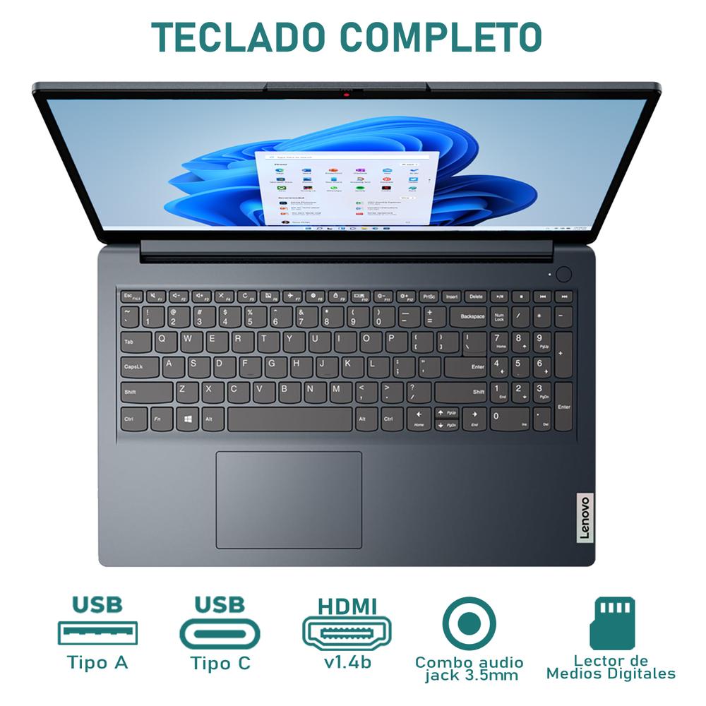Foto 5 pulgar | Laptop Lenovo Ideapad 1 Intel Core I5 1235u 24gb Ram 256gb Ssd 15.6'' Windows 11 Home Teclado En Ingles + Mouse Dxt