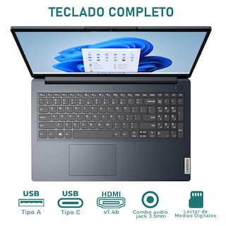 Foto 4 | Laptop Lenovo Ideapad 1 Intel Core I5 1235u 24gb Ram 256gb Ssd 15.6'' Windows 11 Home Teclado En Ingles + Mouse Dxt