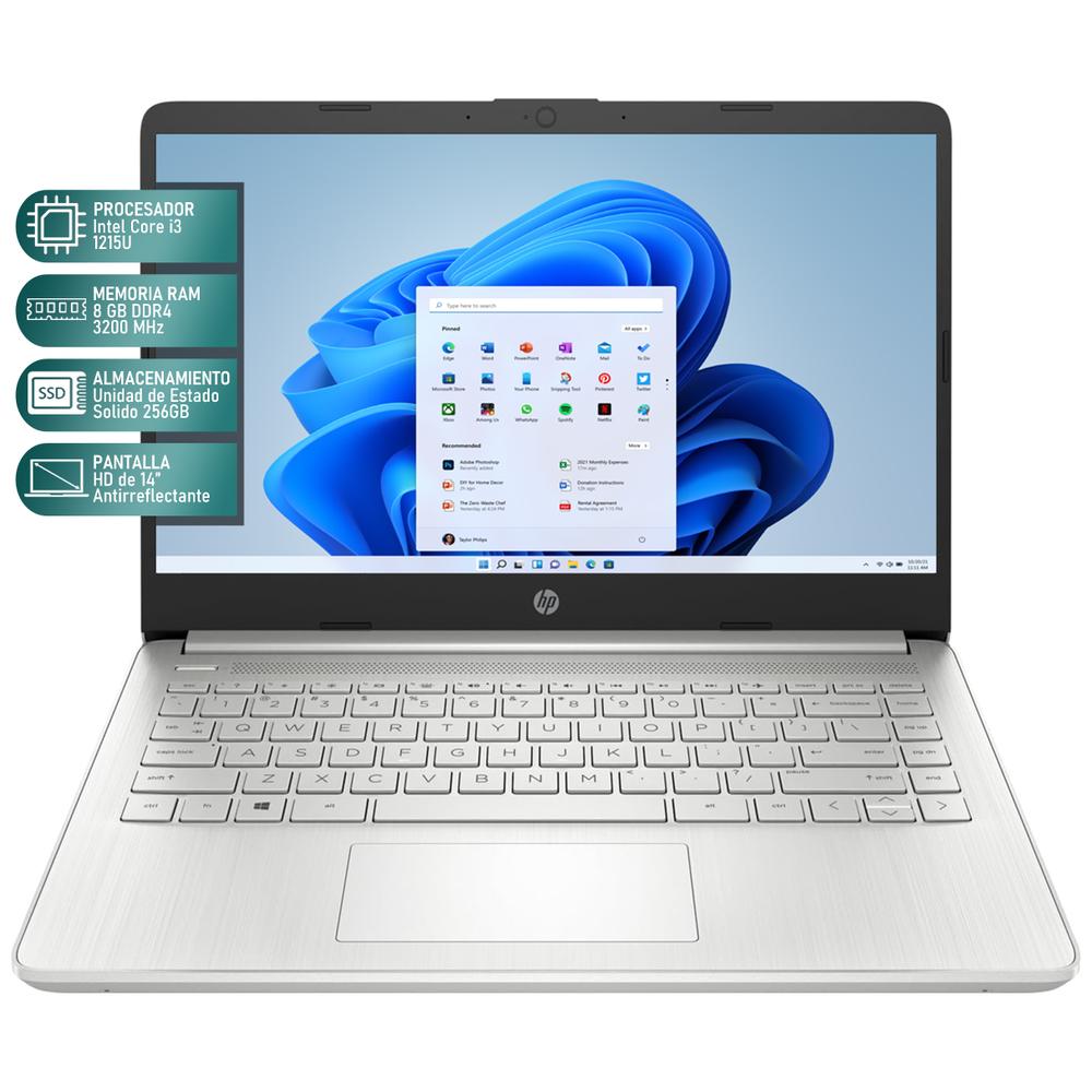 Foto 3 pulgar | Laptop Hp 14-dq5 Intel Core I3 1215u 8gb Ram 256gb Ssd 14'' Windows 11 Home Teclado En Ingles