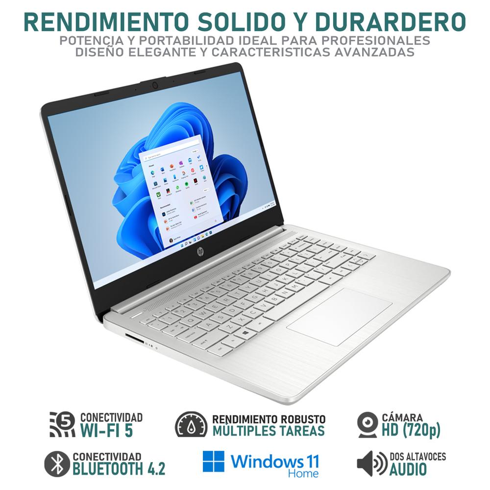 Foto 4 pulgar | Laptop Hp 14-dq5 Intel Core I3 1215u 8gb Ram 256gb Ssd 14'' Windows 11 Home Teclado En Ingles