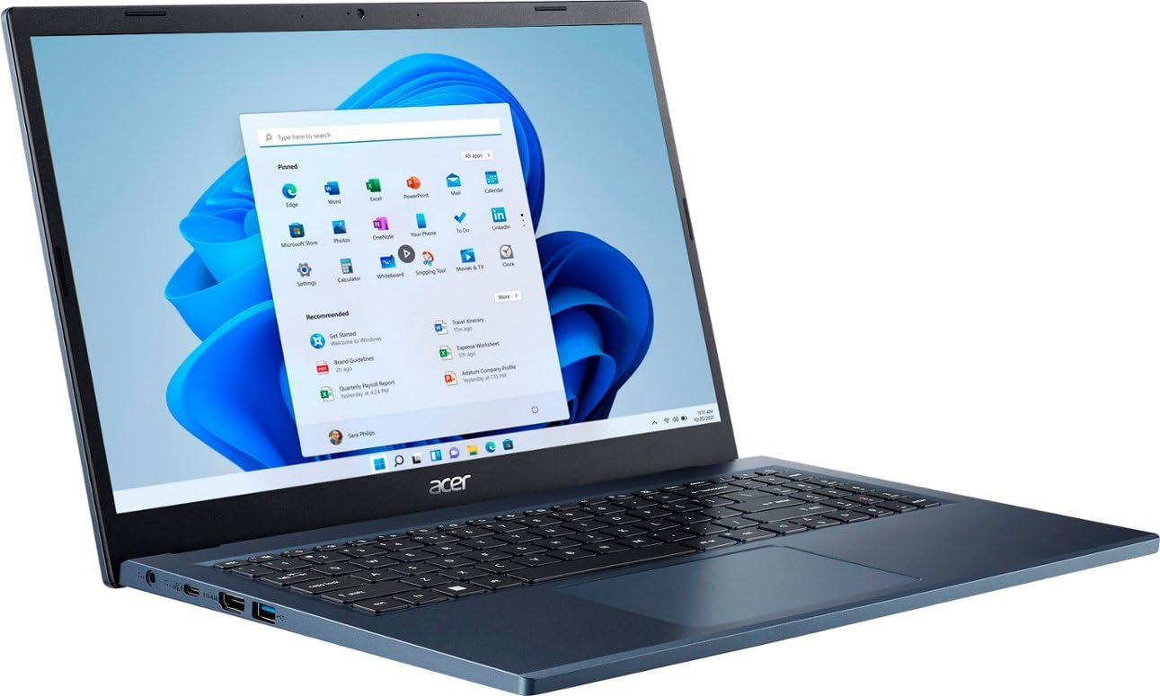 Foto 2 | Ordenador Portátil Acer Aspire 3 Delgado Y Ligero De 15,6 Pulgadas Ryzen 5 7520u De 8 Gb - Venta Internacional.