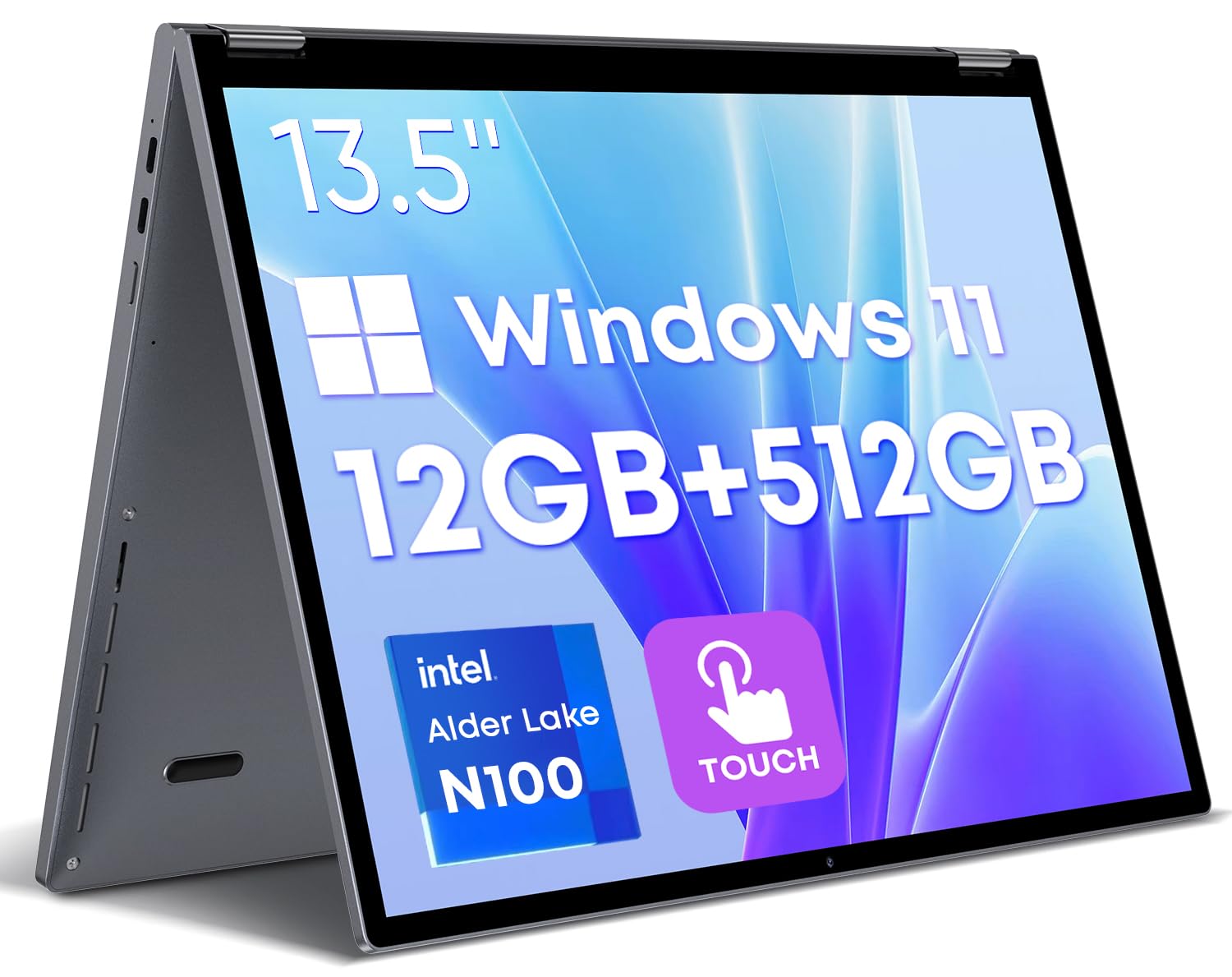 Foto 1 | Ordenador Portátil Chuwi 2 En 1, Convertible, 13.5 Pulgadas, 12 Gb De Ram, 512 Gb, Ssd Win11 - Venta Internacional.