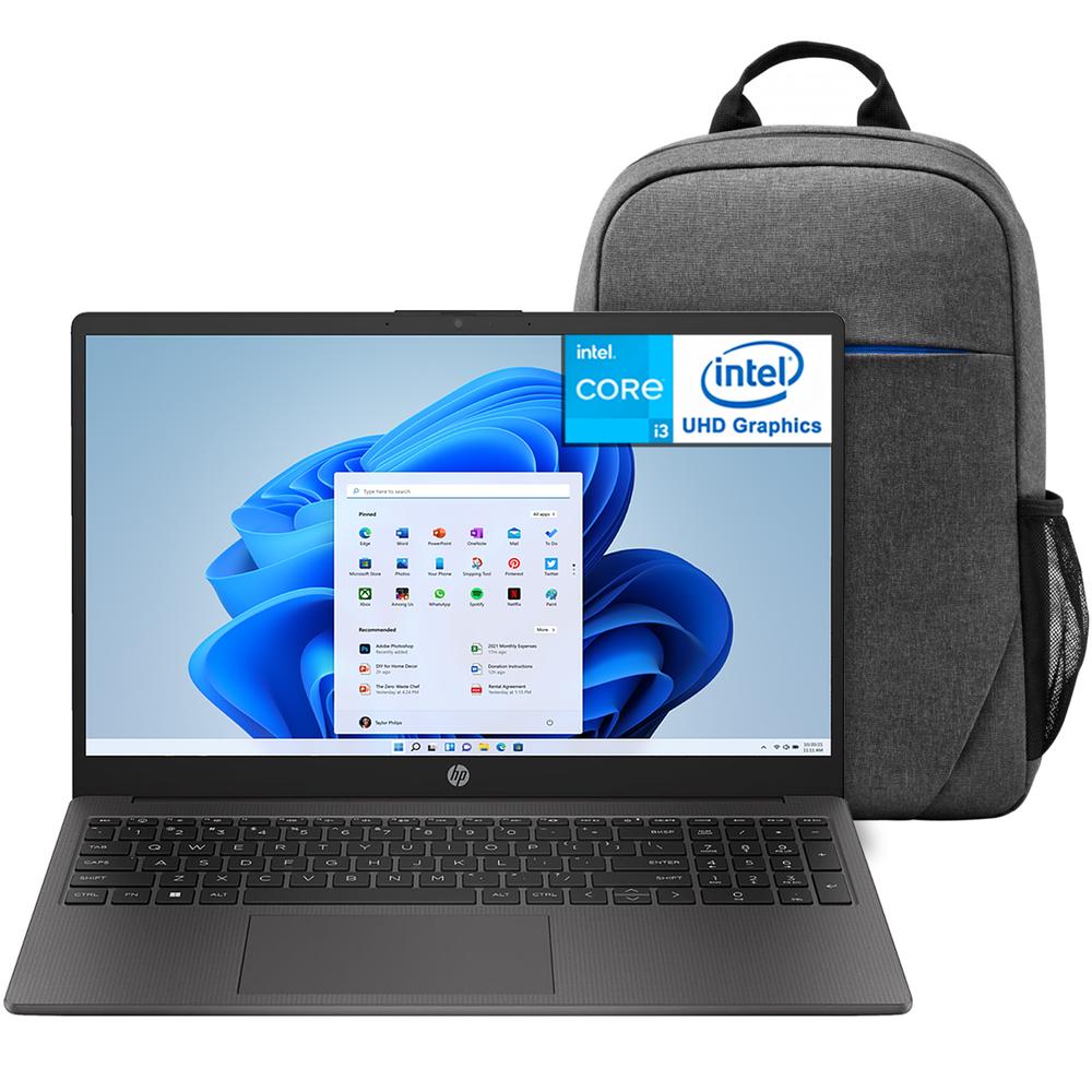 Laptop Hp 250 G10 Intel Core I3 N305 16gb Ram 256gb Ssd 15.6'' Windows 11 Home Teclado En Español + Mochila