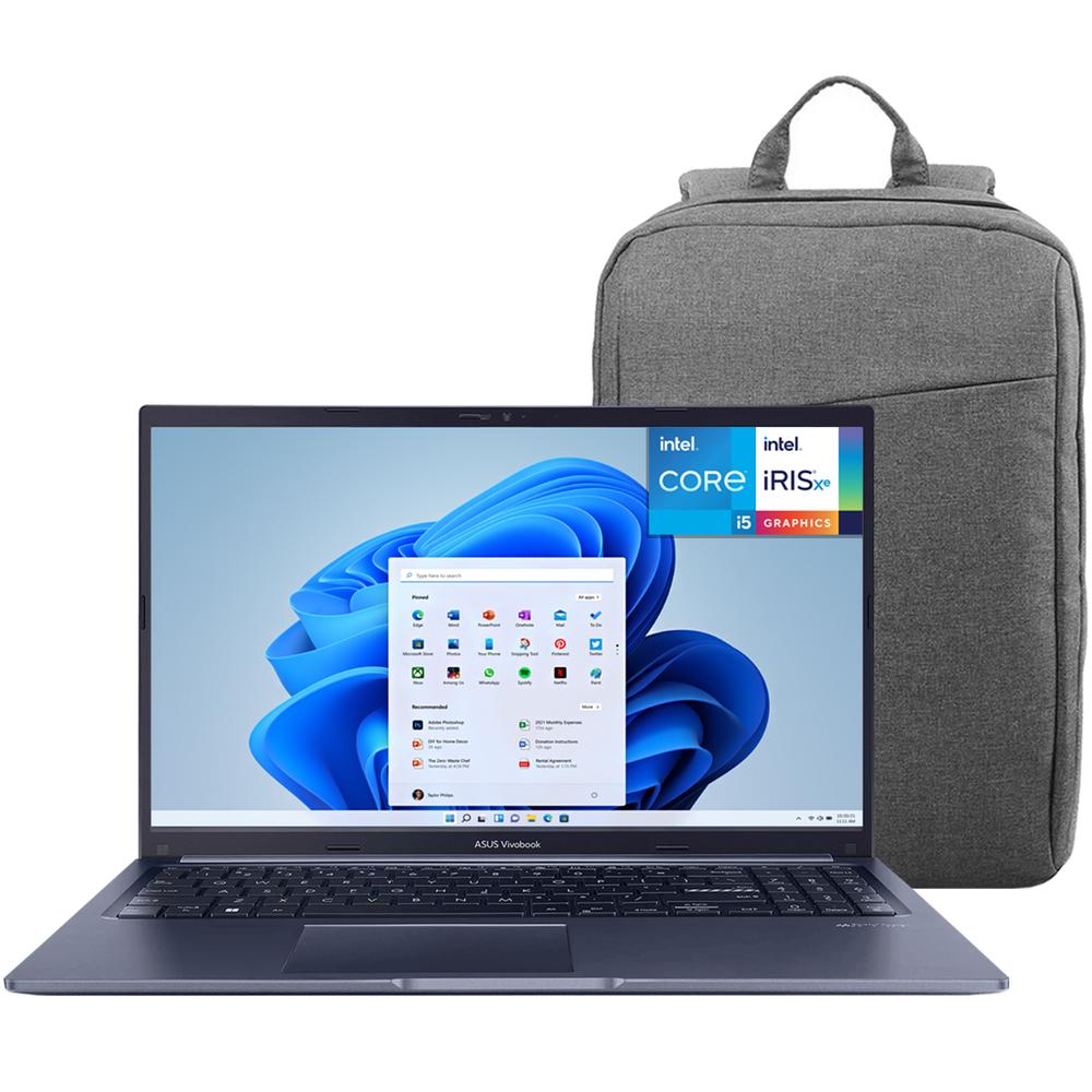 Laptop Asus Vivobook Intel Core I5 1235u 24gb Ram 256gb Ssd 15.6'' Windows 11 Home Teclado En Ingles + Mochila