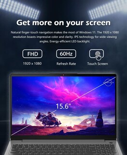 Foto 4 | Ordenador Portátil Lenovo Ideapad 3 15,6 Pulgadas Con Pantalla Táctil, Intel I3, 12 Gb, 256 Gb, Ssd - Venta Internac