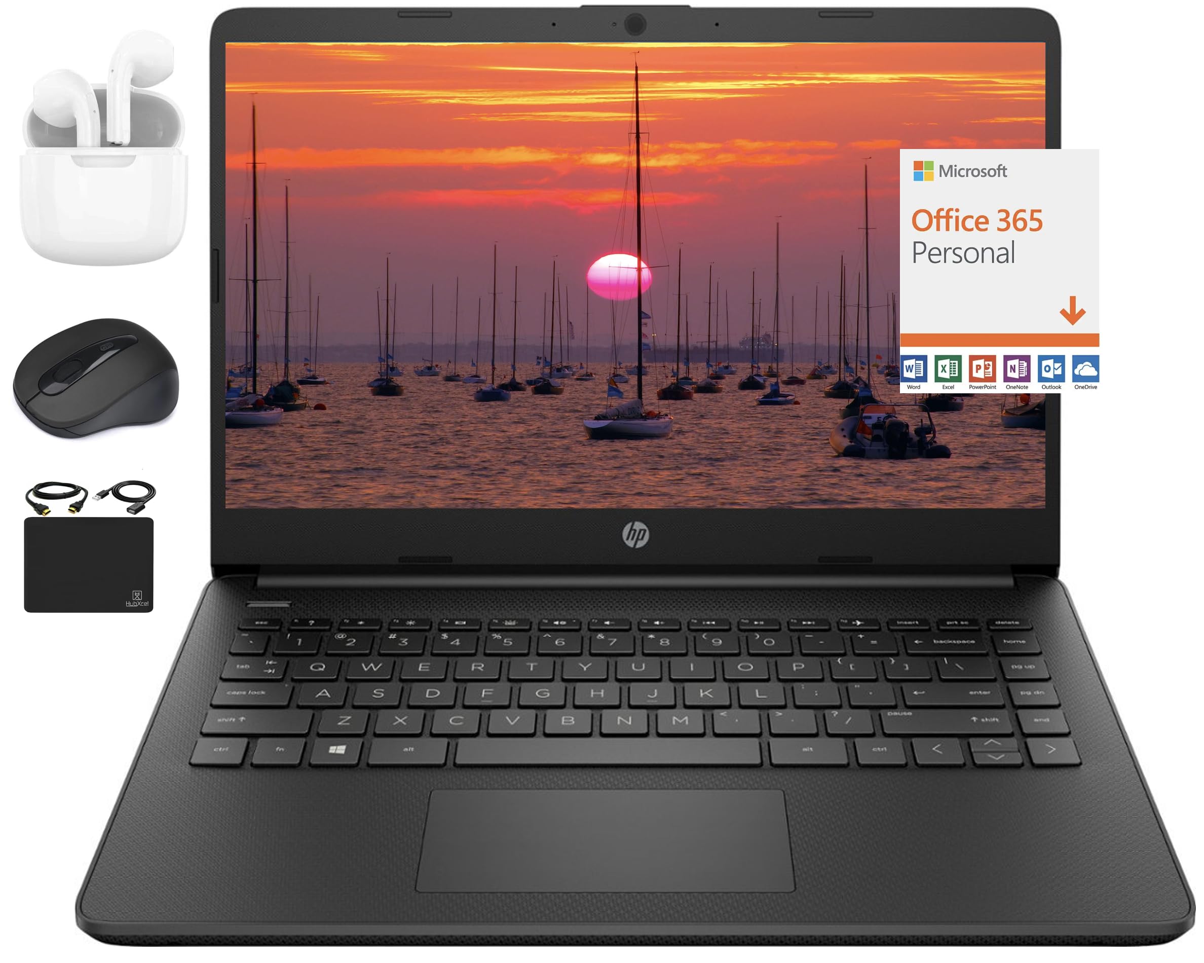 Laptop Hp New 14 Hd Ultraligero, Delgado, 16 Gb De Ram, 628 Gb, Win11 - Venta Internacional.
