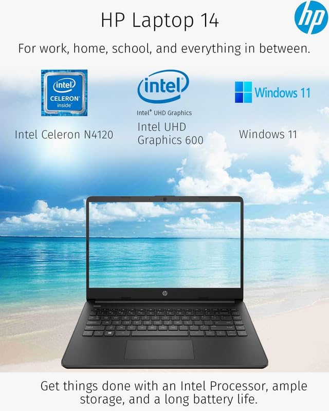 Foto 5 pulgar | Laptop Hp New 14 Hd Ultraligero, Delgado, 16 Gb De Ram, 628 Gb, Win11 - Venta Internacional.