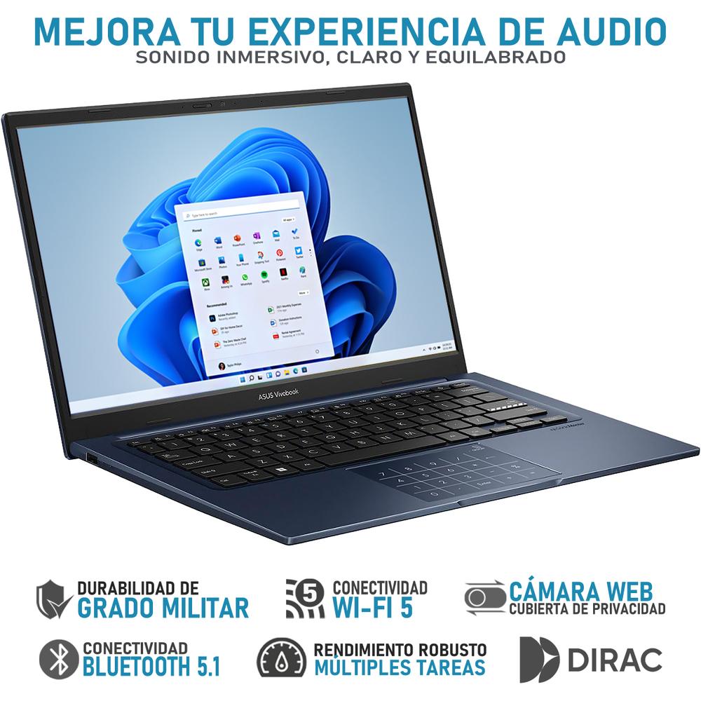 Foto 4 pulgar | Laptop Asus Vivobook 14 Intel Core I5 1235u 8gb Ram 1tb Ssd 14'' Windows 11 Home Teclado En Español
