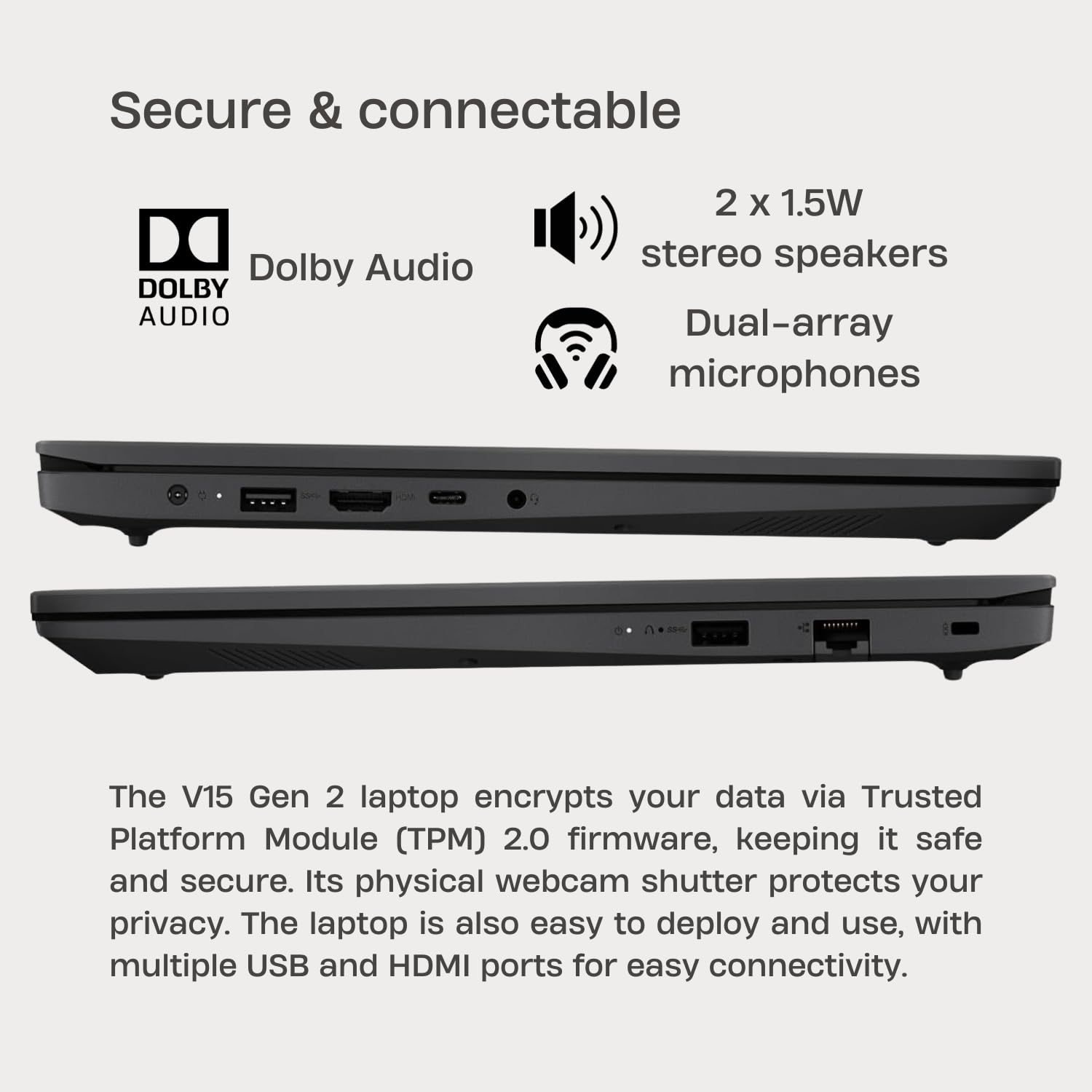 Foto 4 | Ordenador Portátil Lenovo V-series V15 Gen 2, 15,6 Pulgadas, 16 Gb De Ram, 1 Tb, Ssd Win11 - Venta Internacional.