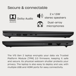 Foto 4 | Ordenador Portátil Lenovo V-series V15 Gen 2, 15,6 Pulgadas, 16 Gb De Ram, 1 Tb, Ssd Win11 - Venta Internacional.