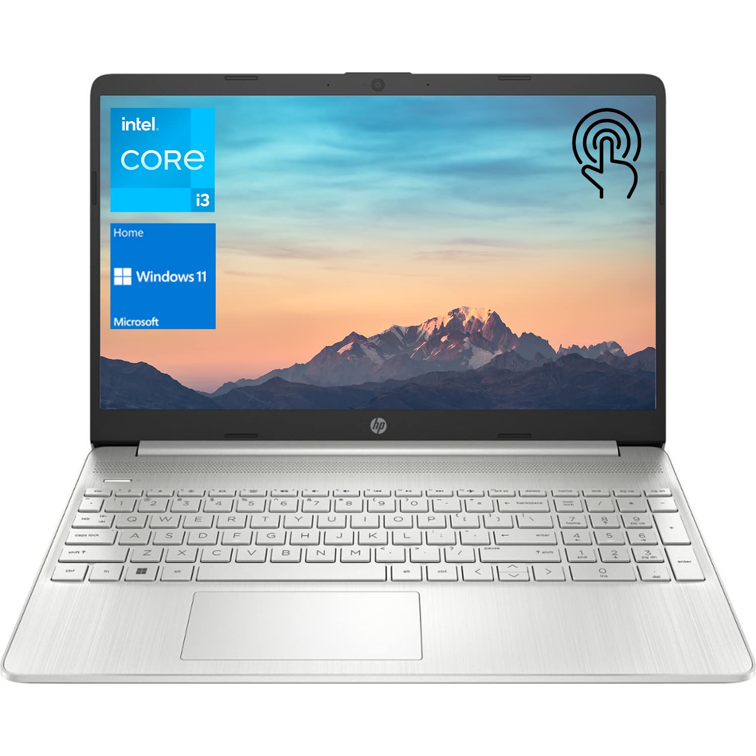 Portátil Hp Notebook Con Pantalla Táctil Hd De 15,6 Pulgadas Intel I3 De 12 Gb/256 Gb - Venta Internacional.