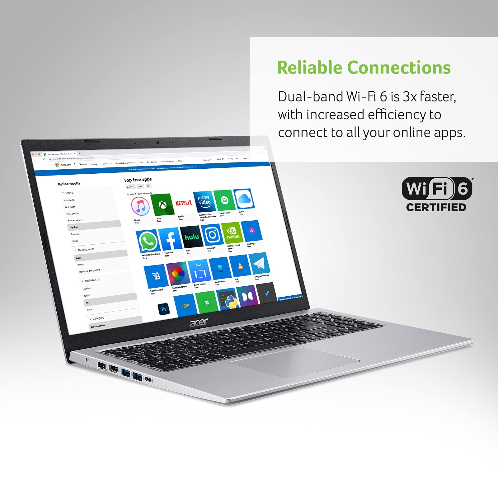 Foto 6 | Laptop Acer Aspire 5 A515-56-32dk Intel I3 de 15.6 " 4 Gb 128 Gb - Venta Internacional