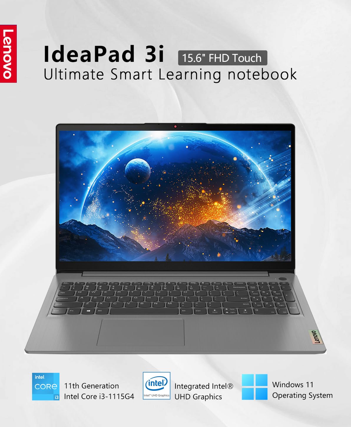 Foto 3 pulgar | Ordenador Portátil Lenovo Ideapad 3i 2023 15.6 Pulgadas Fhd Touch I3 12 Gb/512 Gb - Venta Internacional