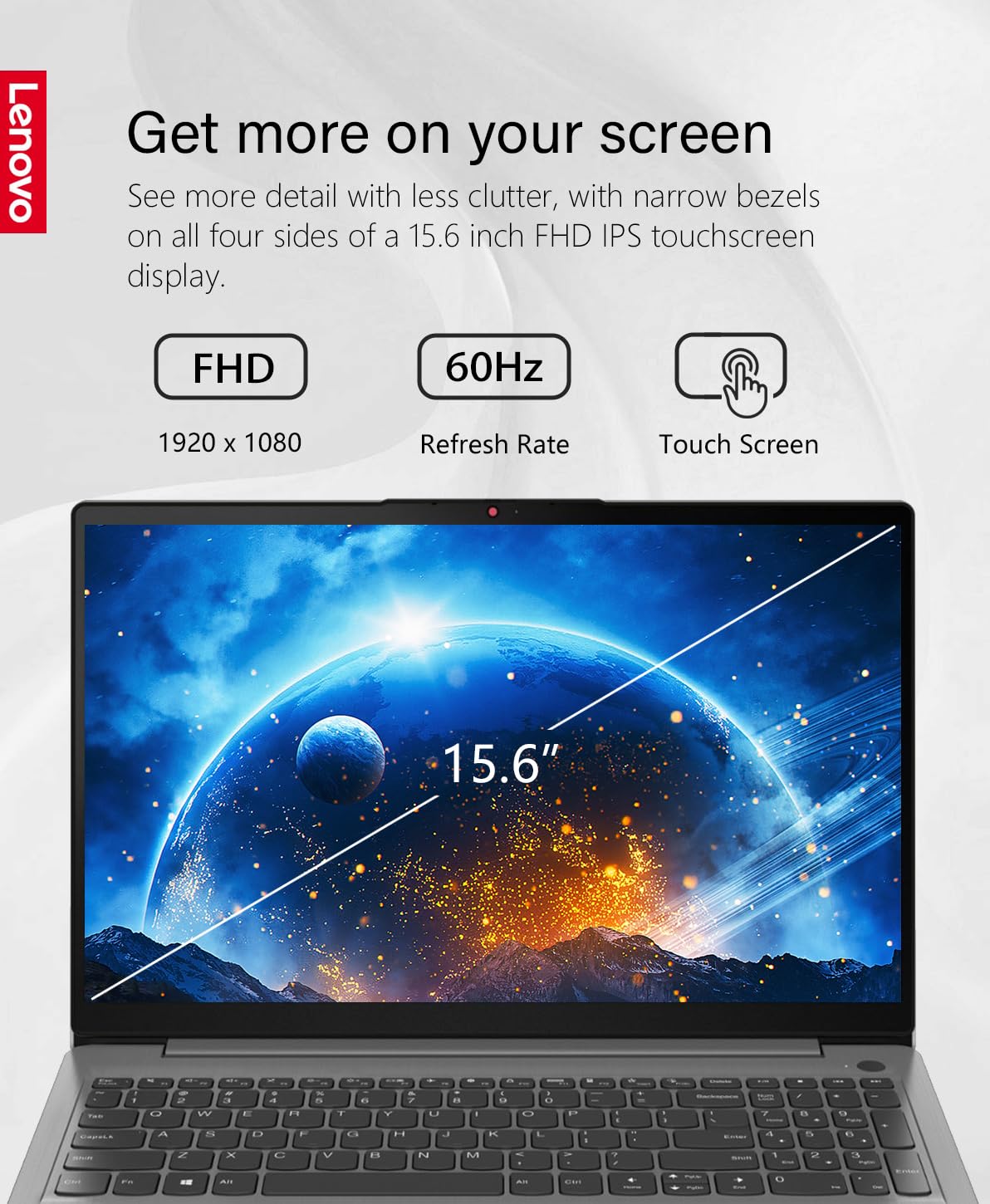 Foto 4 pulgar | Ordenador Portátil Lenovo Ideapad 3i 2023 15.6 Pulgadas Fhd Touch I3 12 Gb/512 Gb - Venta Internacional