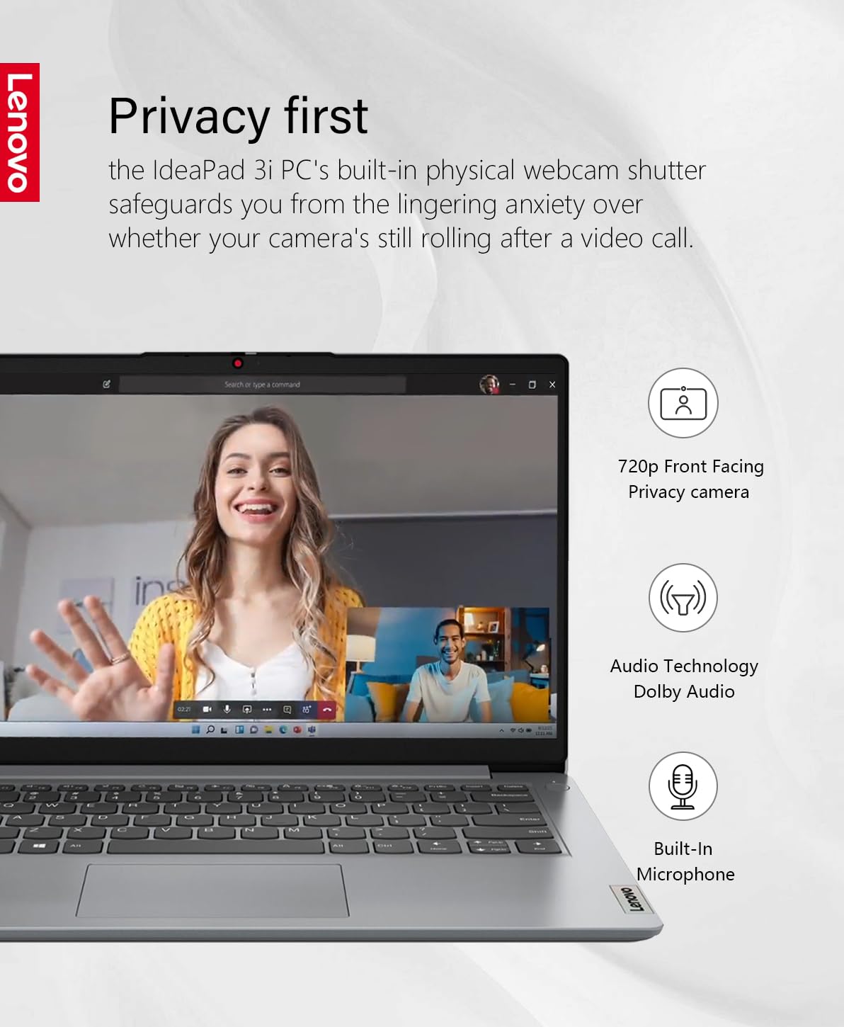 Foto 6 pulgar | Ordenador Portátil Lenovo Ideapad 3i 2023 15.6 Pulgadas Fhd Touch I3 12 Gb/512 Gb - Venta Internacional