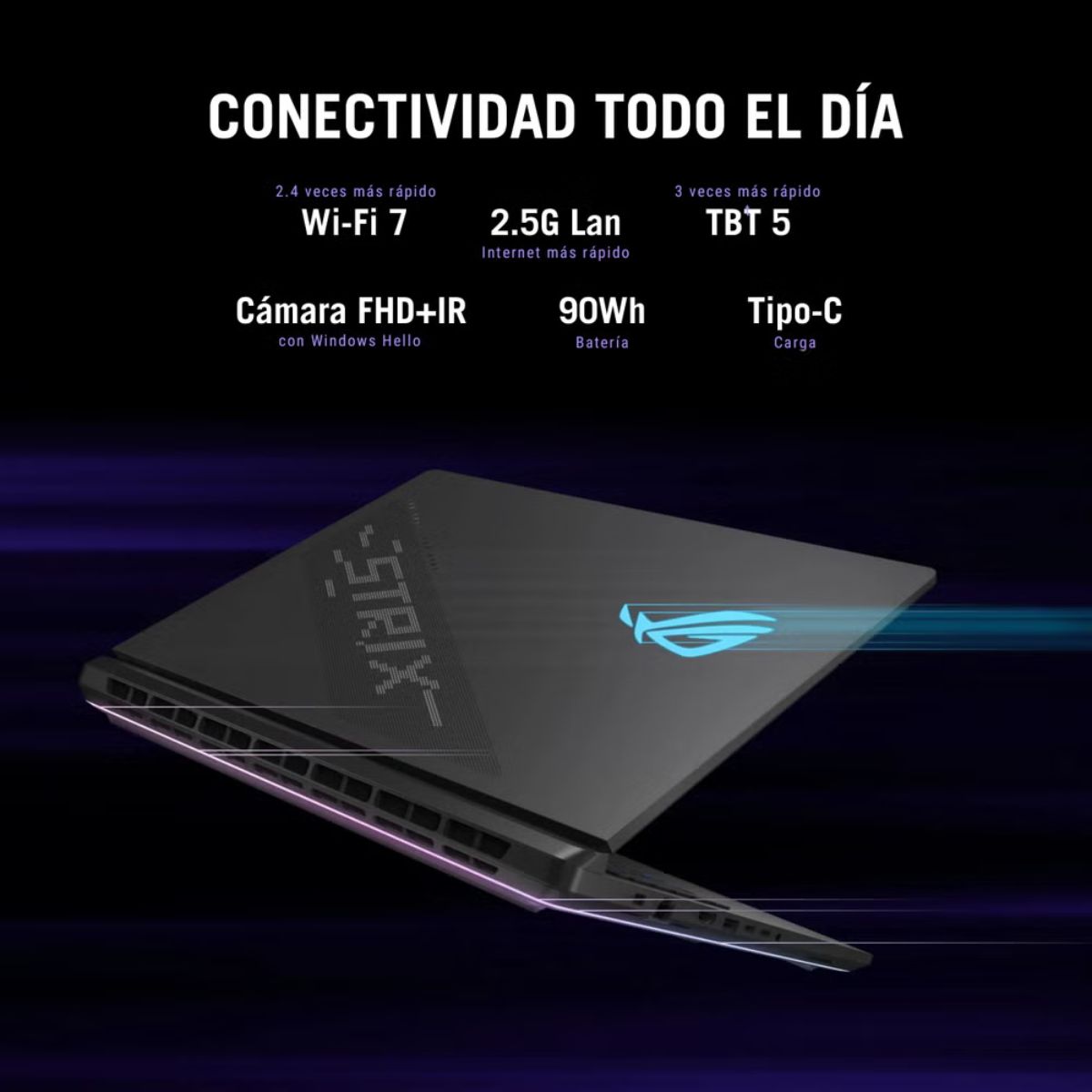 Foto 6 pulgar | Laptop Gamer Asus Rog Strix Scar 18 Intel Core Ultra 9, 64gb Ram, 1.5tb Ssd, Rtx 5090 Ti, Windows 11 Home