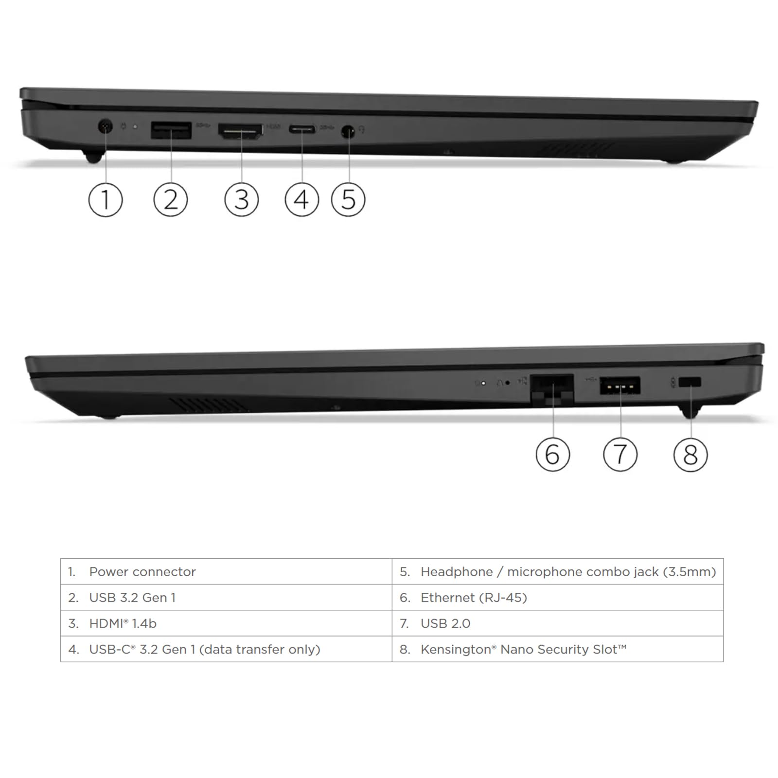 Foto 5 | Ordenador Portátil Lenovo V15 Business, 15,6 Pulgadas, Fhd, Intel Celeron, 32 Gb/1 Tb, Ssd - Venta Internacional.