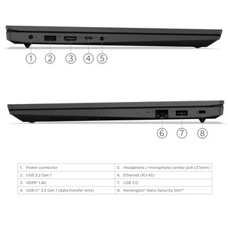 Foto 5 | Ordenador Portátil Lenovo V15 Business, 15,6 Pulgadas, Fhd, Intel Celeron, 32 Gb/1 Tb, Ssd - Venta Internacional.