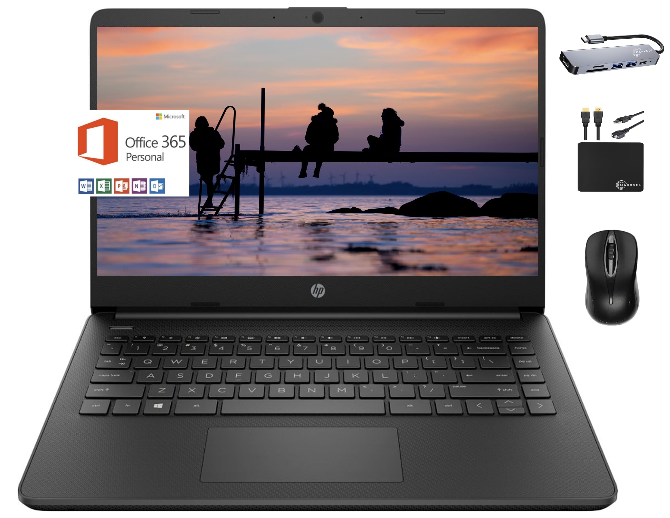 Foto 2 pulgar | Ordenador Portátil Hp 2024 Premium 14 Micro-edge 16 Gb De Ram 384 Gb Windows 11 - Venta Internacional.