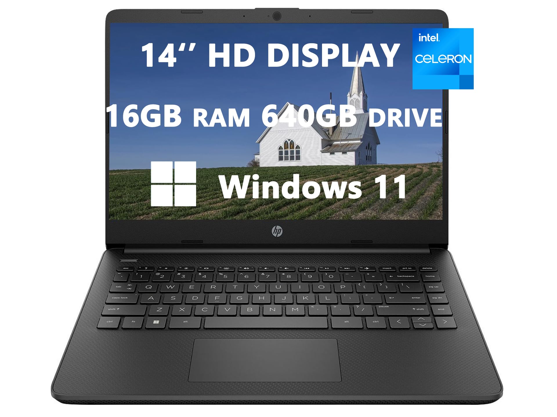 Ordenador Portátil Hp 2024 14 Hd Con Pantalla Led Intel Celeron N4120 De 16 Gb De Ram - Venta Internacional.