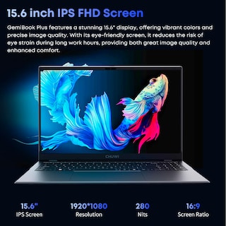 Foto 5 | Ordenador Portátil Chuwi Gemibook Plus De 15,6 Pulgadas Con Procesador Intel Alder Lake De 16 Gb/512 - Venta Interna